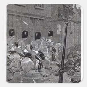The Irish Land League Agitation Square Sticker