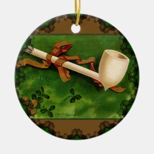 The Irish Pipe by Ellen Clapsaddle Ornament