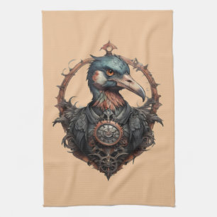 "The Iron Beak: A Steampunk Ibis" Kitchen Towel