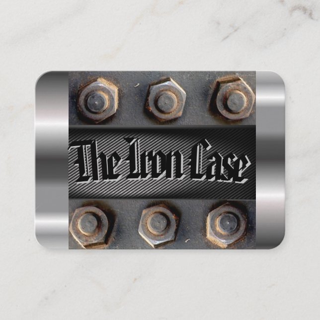 The Iron Case Business Card (Front)