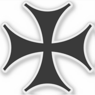 The Iron Cross (black) Sticker
