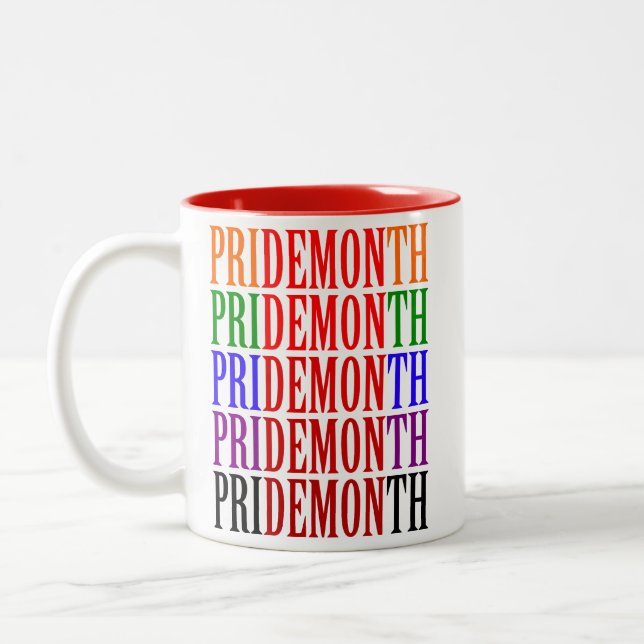 The Iron Demon Pride Month Two-Tone Coffee Mug (Left)
