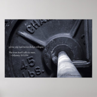 The iron itself calls to men. poster