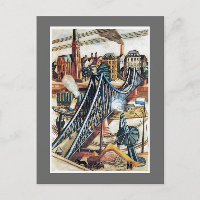 The Ironbridge by Max Beckmann Postcard (Front)