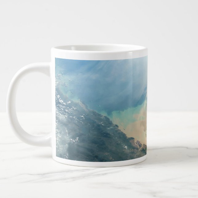 The Irrawaddy River Delta In Burma (Myanmar). Giant Coffee Mug (Left)