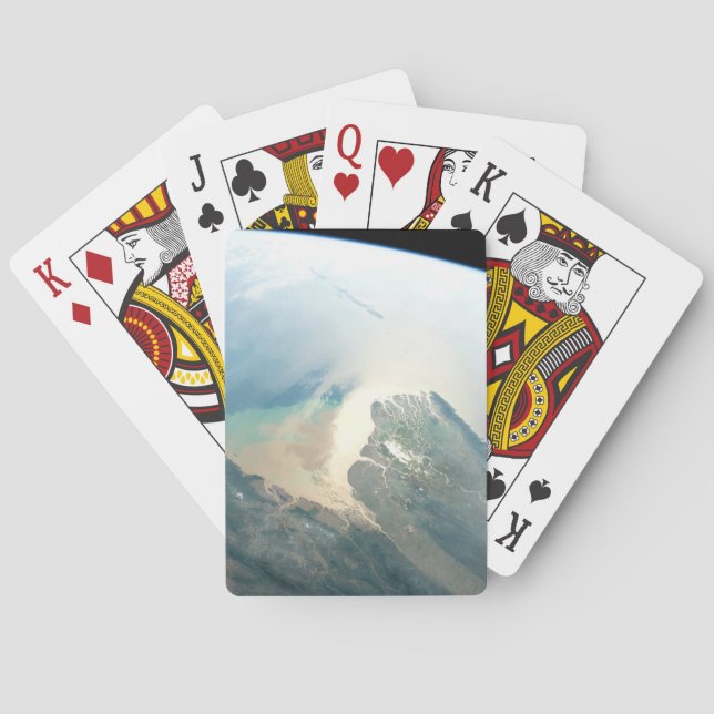 The Irrawaddy River Delta In Burma (Myanmar). Poker Cards (Back)