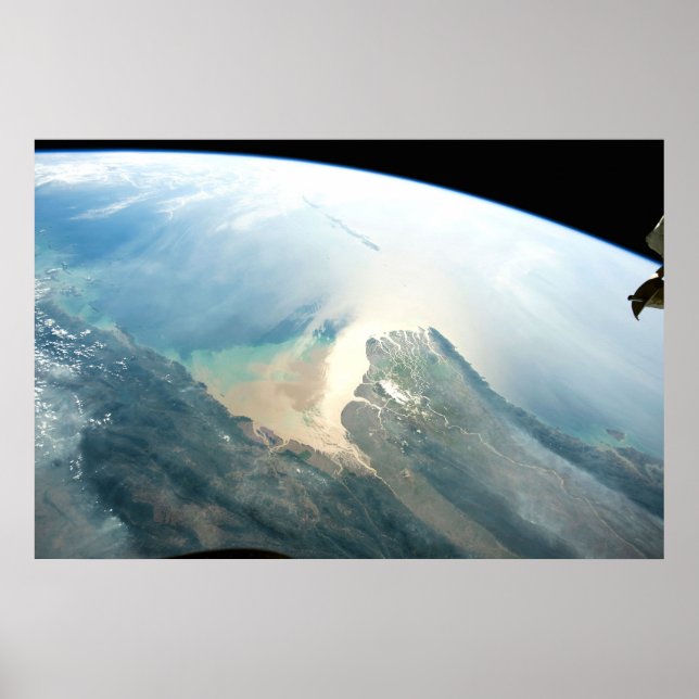 The Irrawaddy River Delta In Burma (Myanmar). Poster (Front)