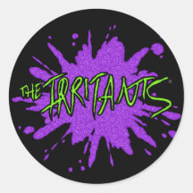 The Irritants Splat Logo Green/Purple
