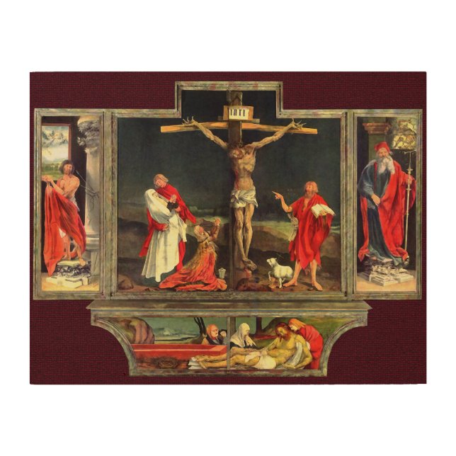 The Isenheim Altarpiece Wood Wall Art (Front)