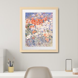 The Island Garden Childe Hassam Framed Art