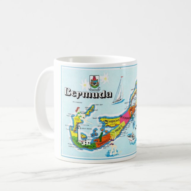 The Island of Bermuda Colorful Mug (Front Left)