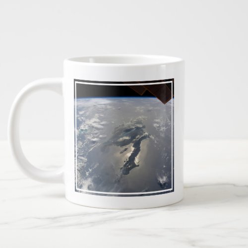 The Island Of Hispaniola With Sunglin Giant Coffee Mug