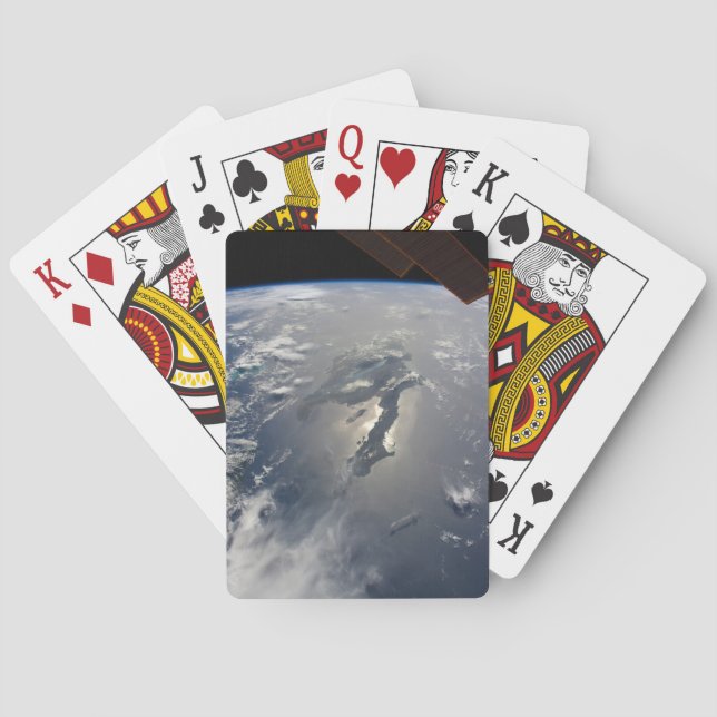 The Island Of Hispaniola With Sunglin Poker Cards (Back)