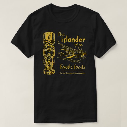 The Islander Tiki Bar Hawaiian Style Vintage Ameri T_Shirt