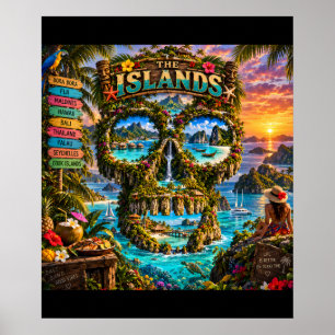 The Islands Skull Art Print   State of Mind