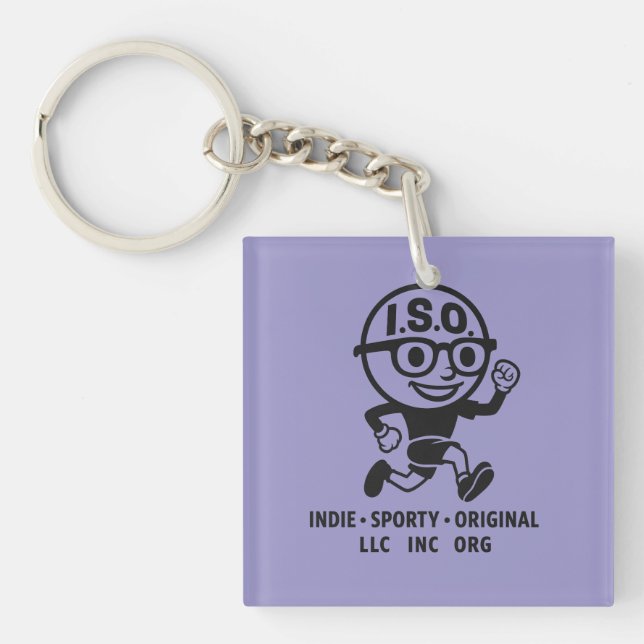 THE ISO Hat Keychain (Front)