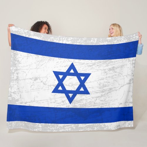 The Israel Flag _ A Tapestry of Israeli Heritage Fleece Blanket