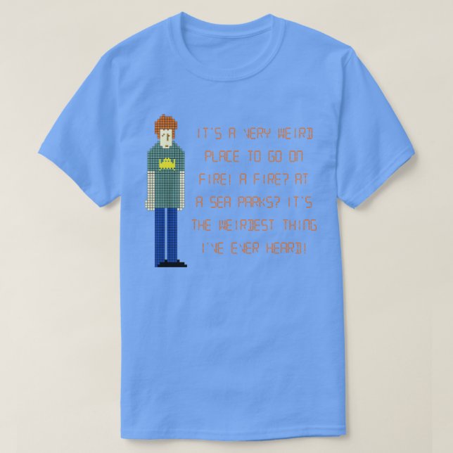 The IT Crowd A Fire at Sea Parks T-Shirt (Design Front)