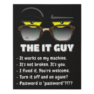 The IT Guy – Funny Office Cat Canvas Print