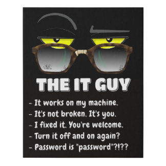 The IT Guy – Funny Office Cat Canvas Print