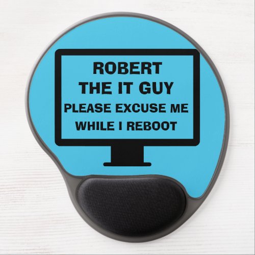 THE IT GUY White Gel Mouse Pad