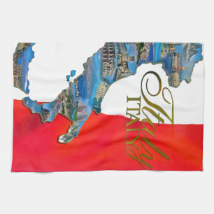 The Italian "Boot" Kitchen Towel