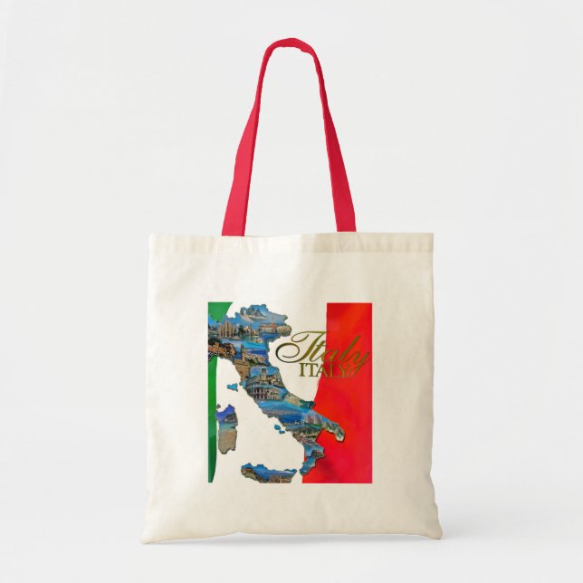 The Italian "Boot" Tote Bag (Front)