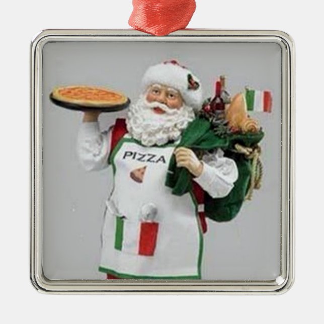 THE **ITALIAN CHEF SANTA** CHRISTMAS ORNAMENT (Front)