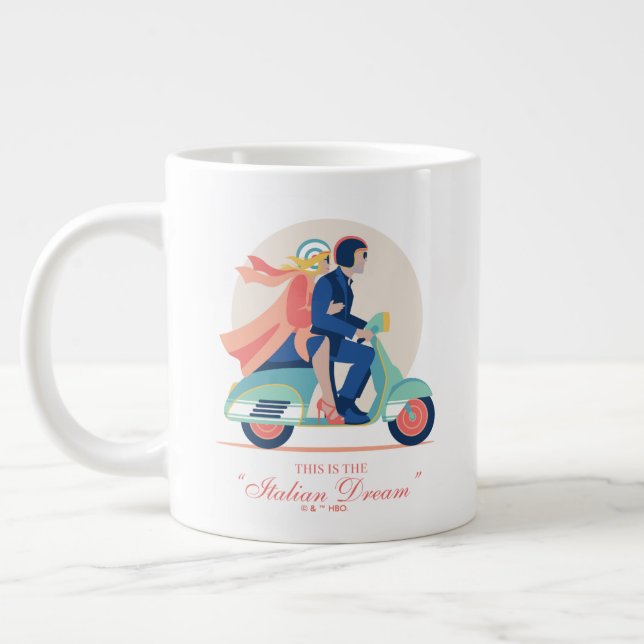 The Italian Dream - The White Lotus Giant Coffee Mug (Left)