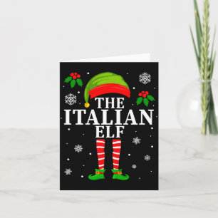 The Italian Elf Family Matching Christmas Pajama L Card