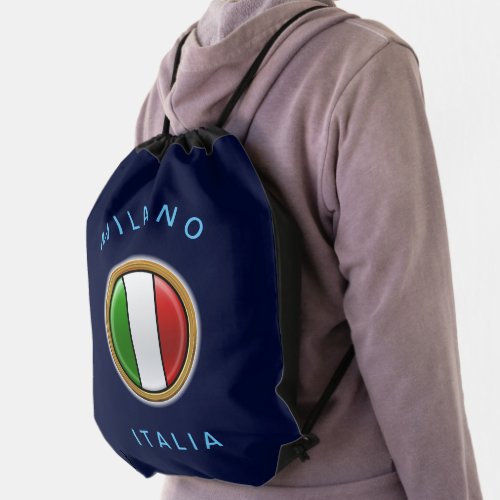 The Italian Flag _ La Bandiera dItalia Drawstring Drawstring Bag