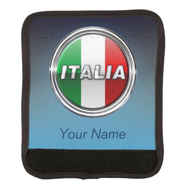 The Italian Flag - La Bandiera d'Italia Luggage Handle Wrap (Front)