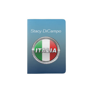 The Italian Flag - La Bandiera d'Italia Passport Holder