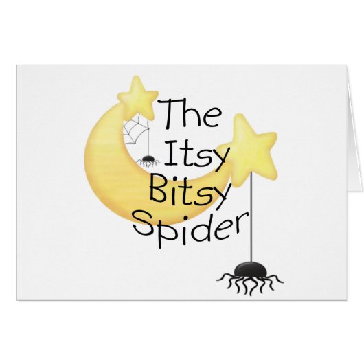 The itsy Bitsy Spider Cards (Front Horizontal)