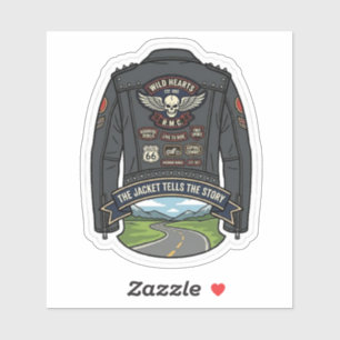 The Jacket Tells The Story Biker Motorcycle Sticker
