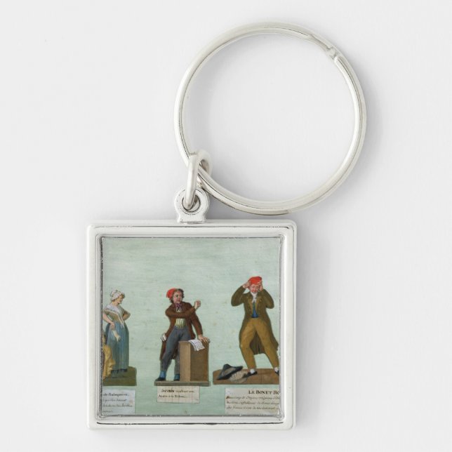 The Jacobin Knitters Keychain (Front)