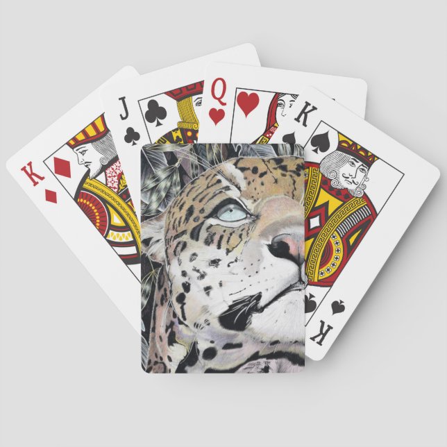 The Jaguar ~ Colored  Poker Cards (Back)