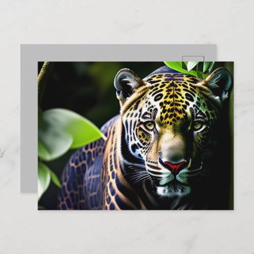 The Jaguar _ Fierce Jungle Predator Postcard