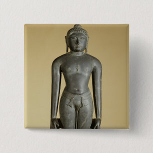 The Jain Tirthankara, Parsvanatha, Rajasthan, Prat Button