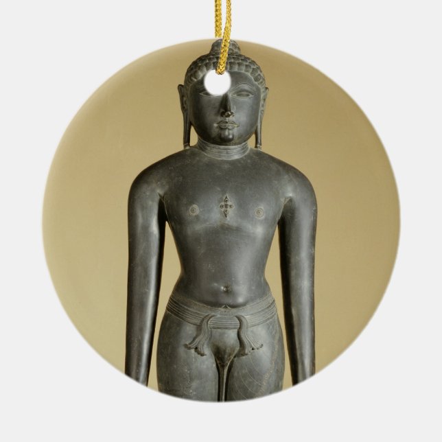 The Jain Tirthankara, Parsvanatha, Rajasthan, Prat Ceramic Ornament (Front)