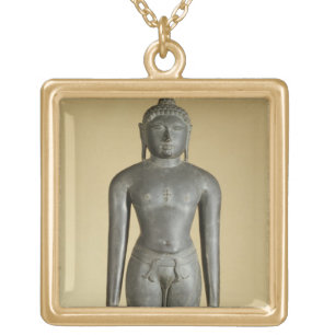 The Jain Tirthankara, Parsvanatha, Rajasthan, Prat Gold Plated Necklace