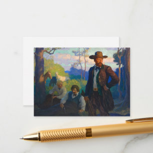 The James Brothers in Missouri by N. C. Wyeth Enclosure Card