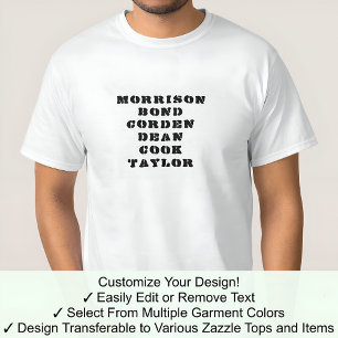 The James Tee Custom Personalize Any Name 04B