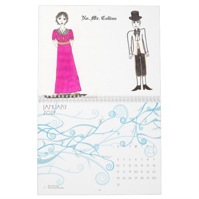 The Jane Austen Art Calendar (Jan 2027)