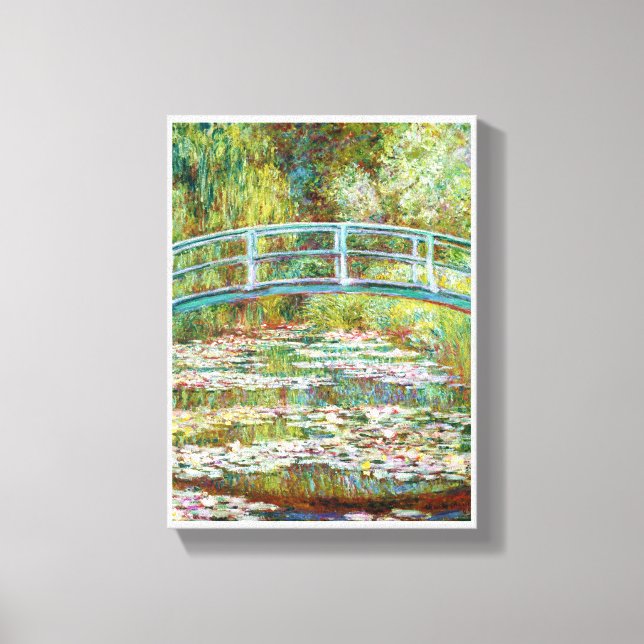 The Japanese Bridge 1899 Claude Monet Canvas Print (Front)