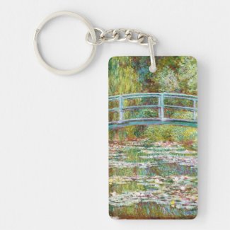 The Japanese Bridge 1899 Claude Monet Keychain