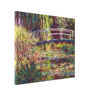 The Japanese Bridge Claude Monet  painting Canvas Print