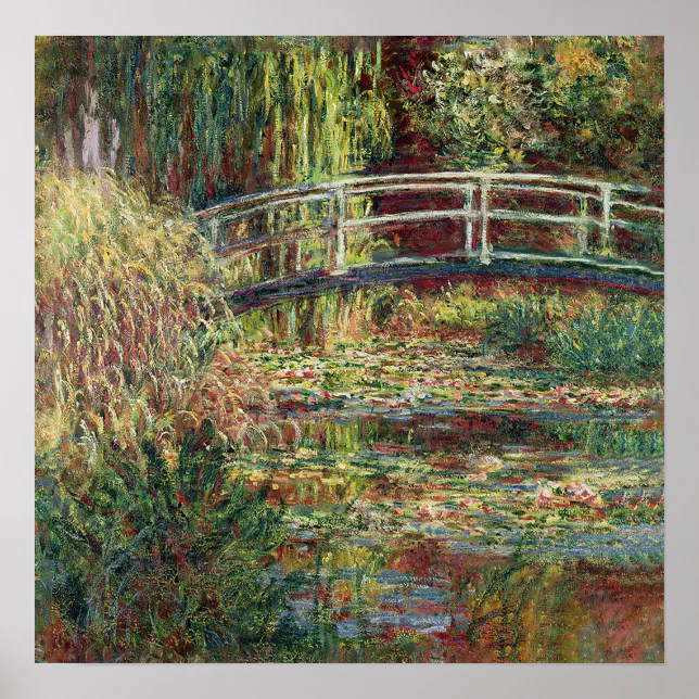 The Japanese Bridge Claude Monet Poster | Zazzle