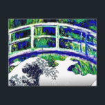 The Japanese Bridge, The Wave, Fine Art Parody Postcard<br><div class="desc">The Japanese Bridge,  The Wave,  Fine Art Parody</div>