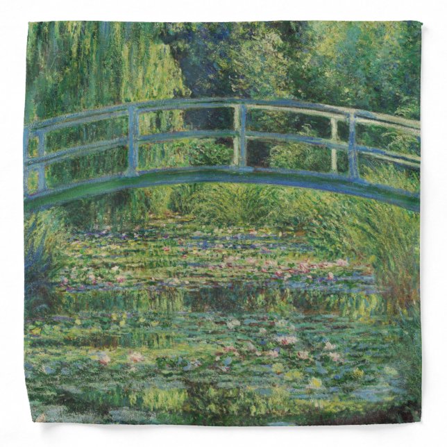 The Japanese Bridge (Water-Lily Pond), Monet Bandana (Front)